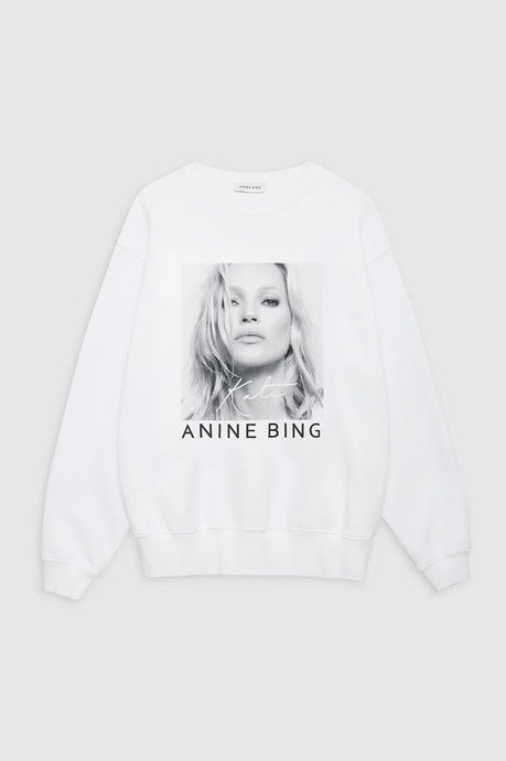 Anine Bing Sweatshirt Ramona Kate Moss White
