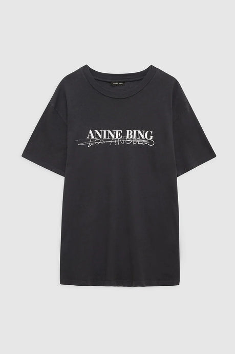Anine Bing T-shirt Walker Doodle Vintage black