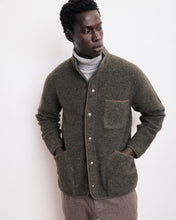 Charger l'image dans la galerie, Hartford Veste Jock en Laine Vert Militaire