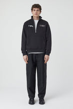 Charger l'image dans la galerie, Closed Sweatshirt Demi Zip Logo Black