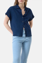 Charger l'image dans la galerie, Closed Blouse en Coton Lin Dark Blue