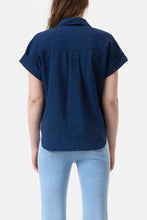 Charger l'image dans la galerie, Closed Blouse en Coton Lin Dark Blue