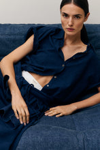 Charger l'image dans la galerie, Closed Blouse en Coton Lin Dark Blue