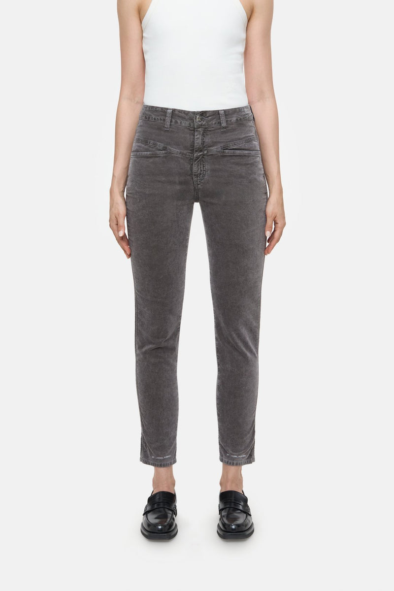 closed pedal pusher heritage fit high waist Closed Jean Pedal Pusher Velours Heritage Grey – Les Archives