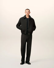 Charger l'image dans la galerie, AMI Blouson Noir Zippé en Laine Anthracite