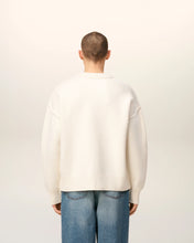 Charger l'image dans la galerie, AMI Pull Ami de Coeur en Laine Ecru Noir