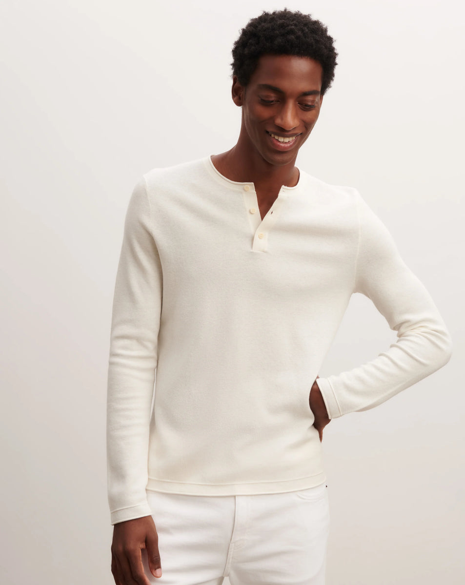 Eric Bompard Pull Tunisien en Coton Cachemire Naturel – Les