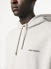 Charger l&#39;image dans la galerie, Norse Projects Hoodie Arne Relaxed Logo Grey