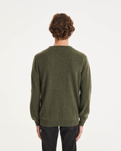 Charger l&#39;image dans la galerie, Kujten Pull Ray Cachemire Col rond Kaki fonce