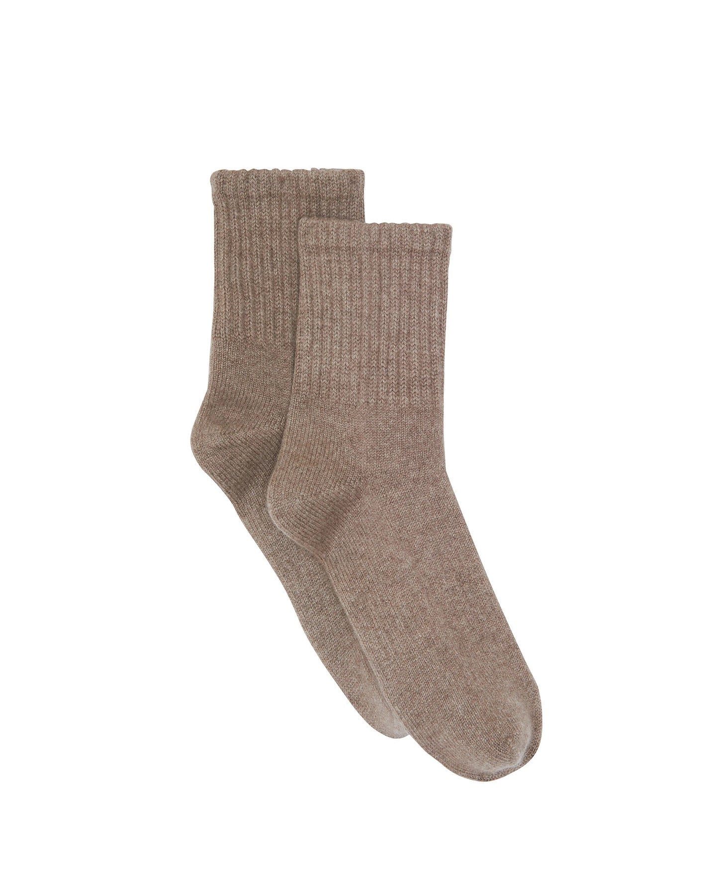 Kujten Chaussettes Cachemire unies Taupe