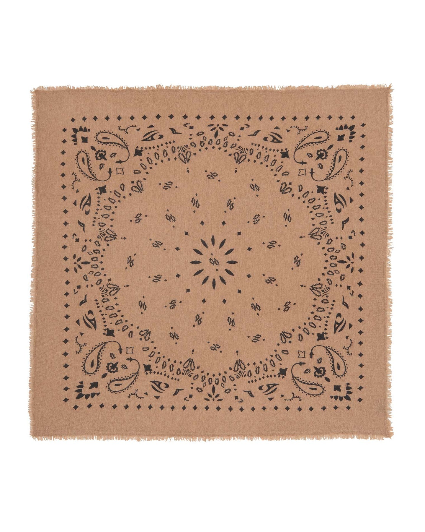 Kujten Grand Bandana Hachiko Cachemire Camelo