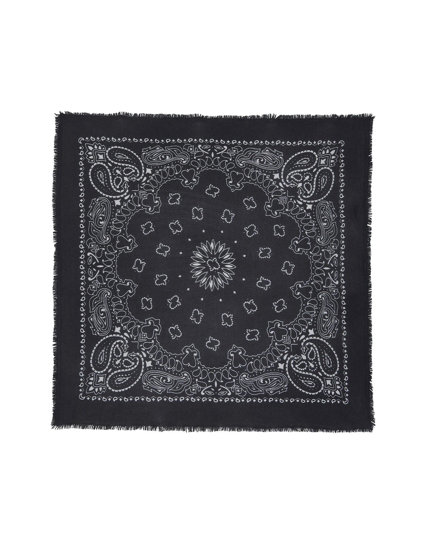 Kujten Grand Bandana Hachiko en Cachemire Noir