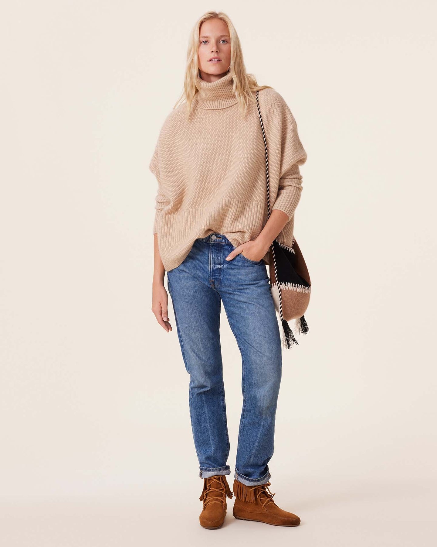 Kujten Pull Luani Col roulé Oversize Organic