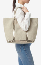 Charger l'image dans la galerie, Vanessa bruno Sac Cabas XL en Lin Sable