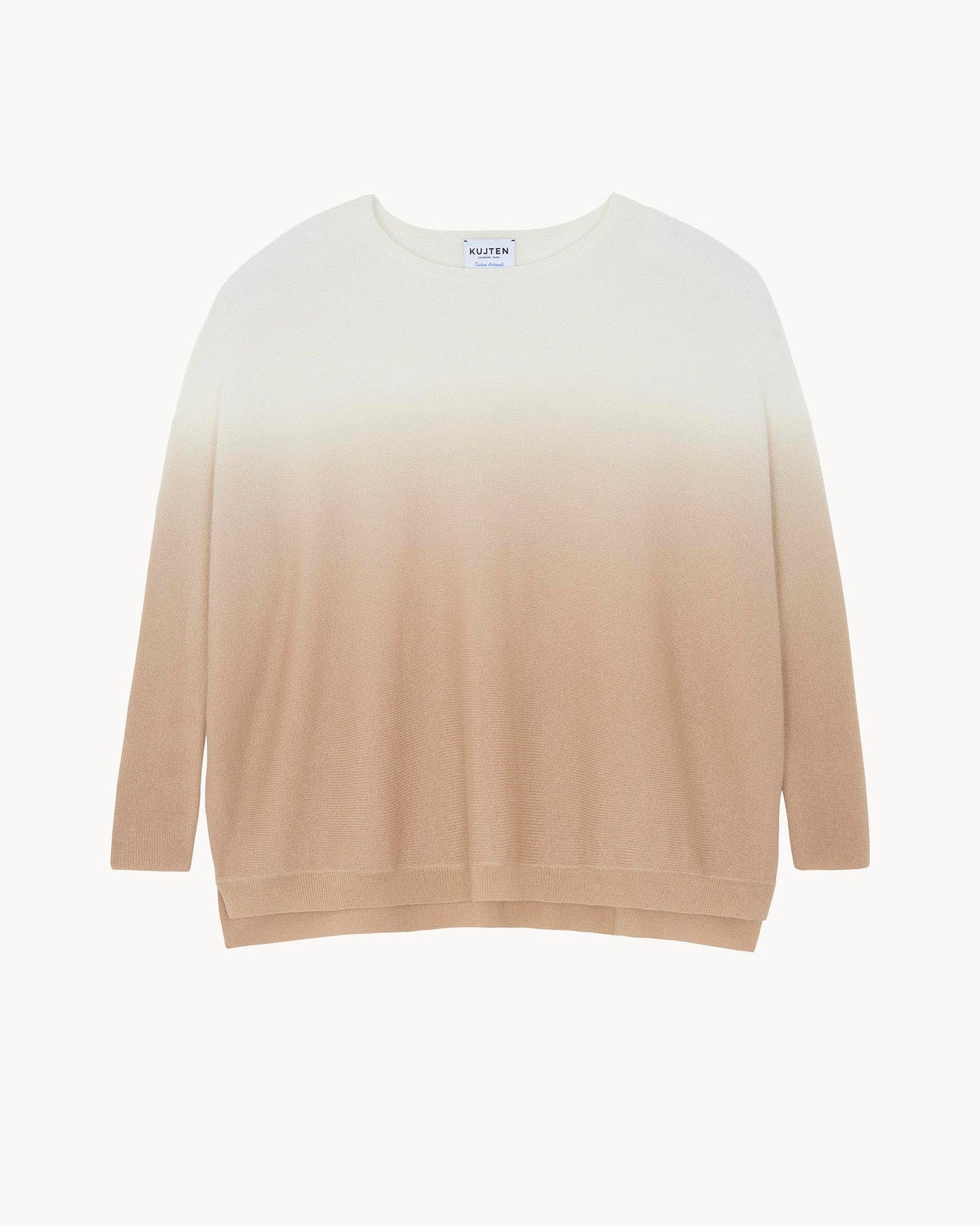 Kujten Pull Jessy Dye en Cachemire Organic blanc