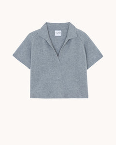 Kujten Pull Aenor en Cachemire Gris Chine