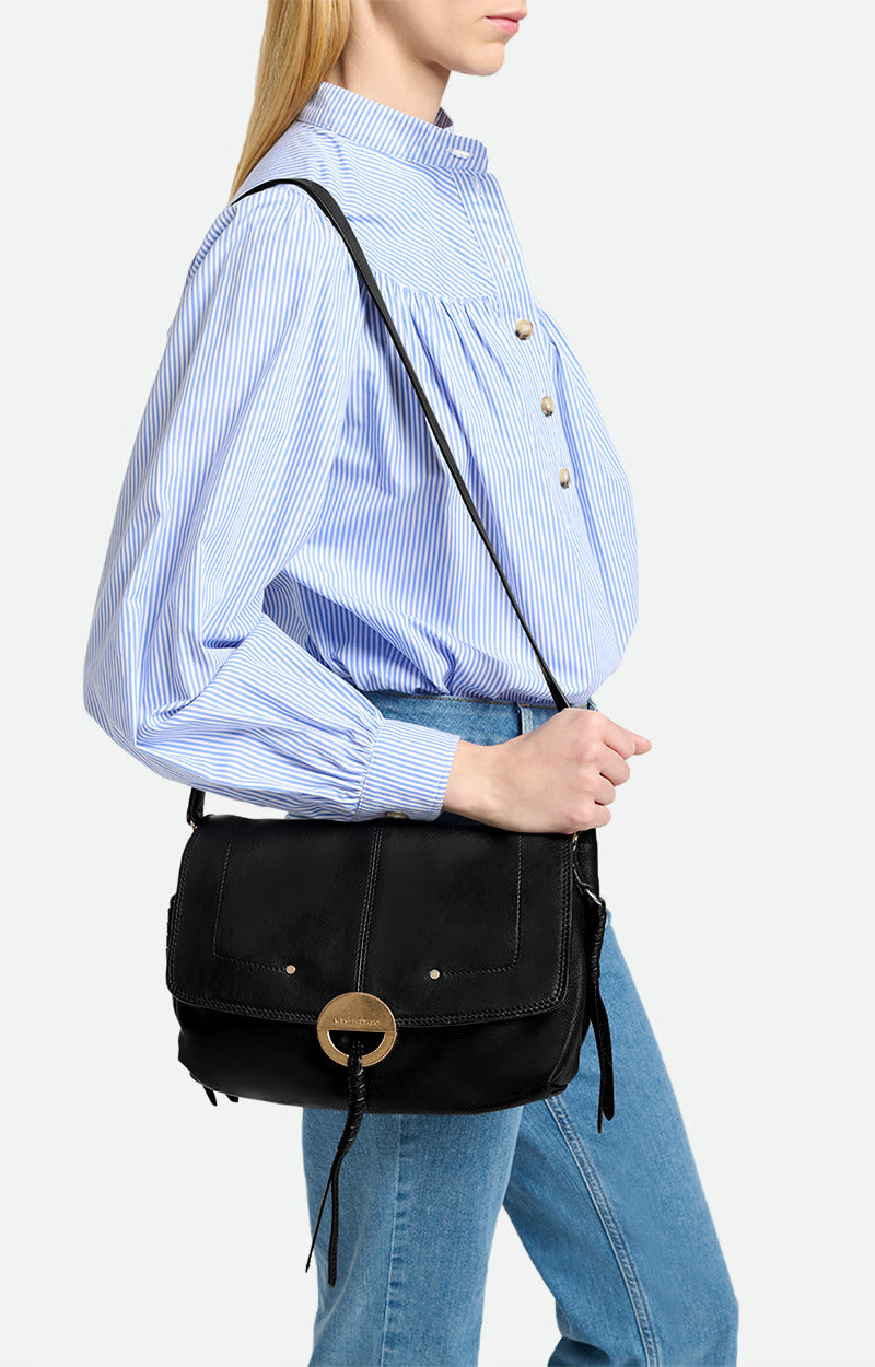 Vanessa bruno Sac Othilia en Cuir Noir