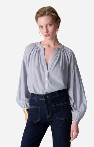 Vanessa bruno Blouse Nipoa Blanc Bleu