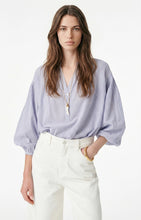 Charger l'image dans la galerie, Vanessa bruno Blouse Nipoa Blanc Bleu