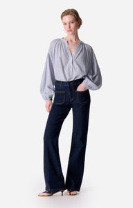 Vanessa bruno Blouse Nipoa Blanc Bleu