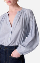 Charger l&#39;image dans la galerie, Vanessa bruno Blouse Nipoa Blanc Bleu