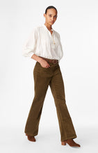 Charger l&#39;image dans la galerie, Vanessa bruno Pantalon Flare Dompay en Velours Kaki