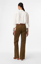 Charger l&#39;image dans la galerie, Vanessa bruno Pantalon Flare Dompay en Velours Kaki