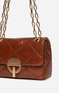 Vanessa bruno Sac Nano Moon en Cuir Havane