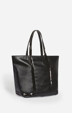 Charger l&#39;image dans la galerie, Vanessa bruno Cabas L en Cuir Zip Noir