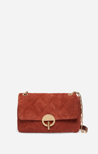 Vanessa bruno Sac Moon en Nubuck Brique