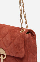 Charger l&#39;image dans la galerie, Vanessa bruno Sac Moon en Nubuck Brique