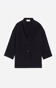 Vanessa bruno Manteau Benicio en laine Marine