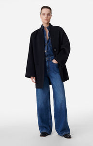 Vanessa bruno Manteau Benicio en laine Marine