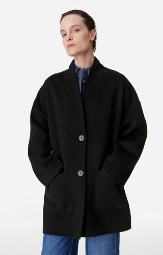 Vanessa bruno Manteau Benicio en laine Marine