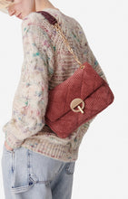 Charger l&#39;image dans la galerie, Vanessa bruno Sac Moon en Velours Bois de rose