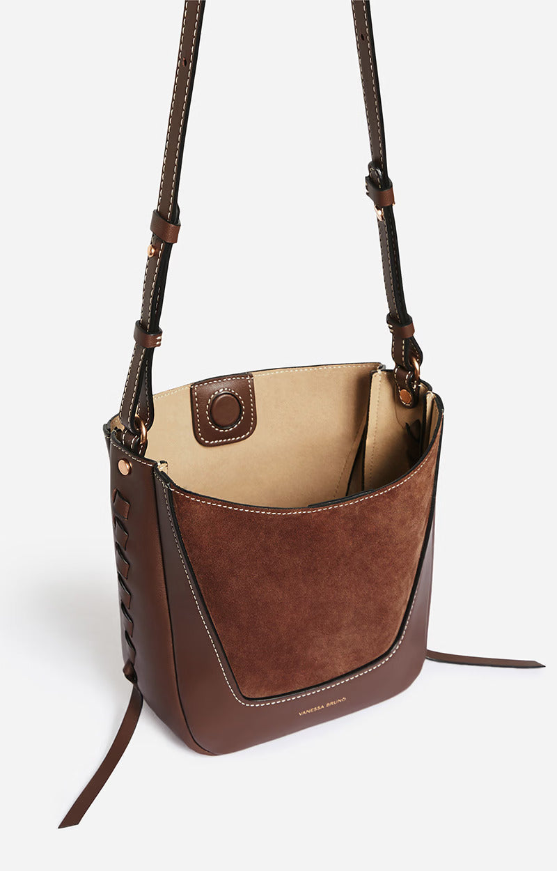 Sac nubuck marron deals