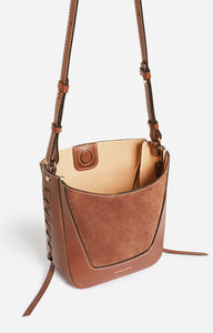 Vanessa bruno Sac Seau Lou en Nubuck et Cuir Biscuit