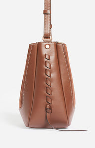 Vanessa bruno Sac Seau Lou en Nubuck et Cuir Biscuit