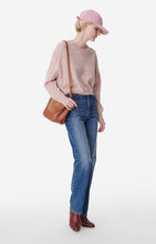 Charger l&#39;image dans la galerie, Vanessa bruno Sac Seau Lou en Nubuck et Cuir Biscuit