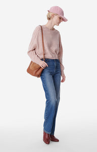 Vanessa bruno Sac Seau Lou en Nubuck et Cuir Biscuit