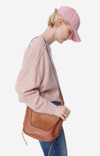 Charger l&#39;image dans la galerie, Vanessa bruno Sac Seau Lou en Nubuck et Cuir Biscuit