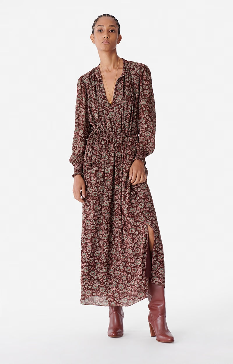 Vanessa bruno Robe Longue Babeth Marron