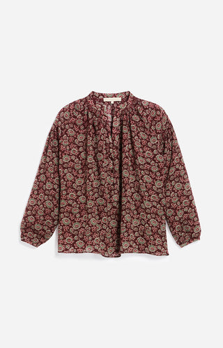 Vanessa bruno Blouse Nipoa en Viscose et Soie marron