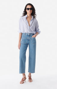 Vanessa bruno Jean Crop Helias Indigo Clair