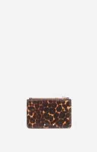 Vanessa bruno Porte Carte en Cuir Fauve