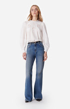 Charger l&#39;image dans la galerie, Vanessa bruno Jean Ethan Flare Taille haute Bleu