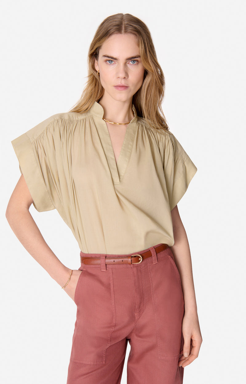 Vanessa bruno Blouse Cory en Coton Argile