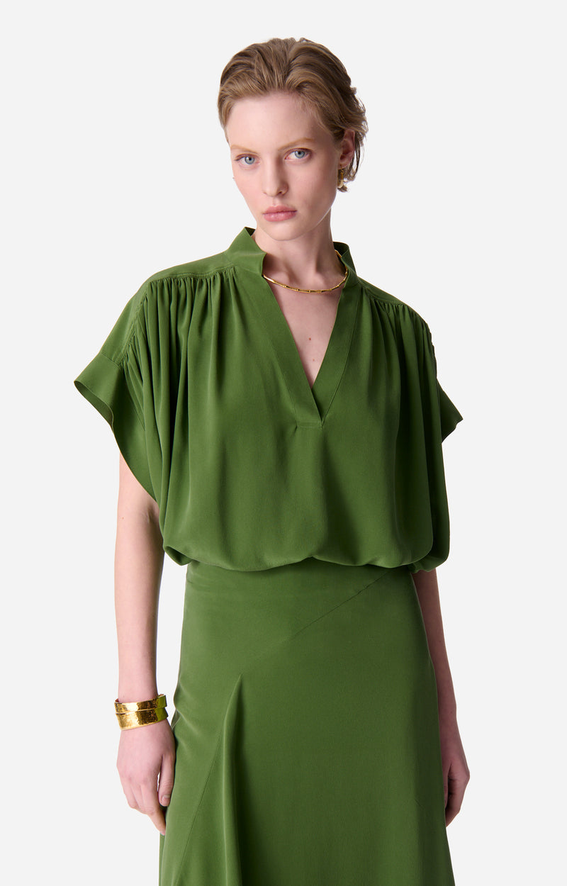 Vanessa bruno Blouse Cory en Soie Olive
