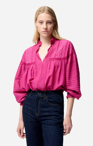Vanessa bruno Blouse Dahlia Grenat