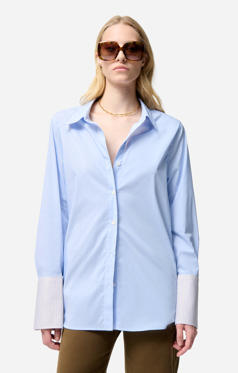 Vanessa bruno Chemise Esti en Coton Ciel